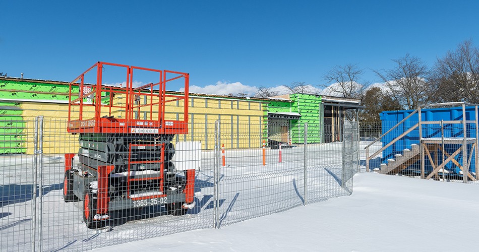 Construction de la bibliothèque Paul-Mercier