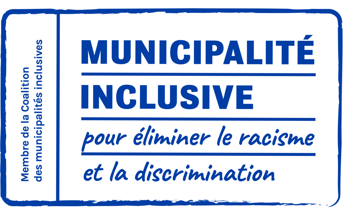 Logo Municipalité inclusive pour éliminer le racisme et la discrimination
