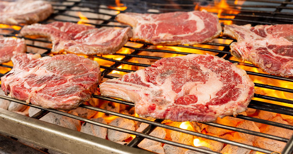 steak sur le BBQ